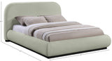 Vaughn Mint Full Bed B1214Mint-F Meridian Furniture