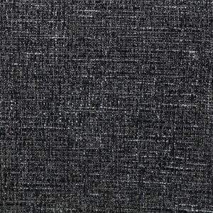 Meridian Furniture Blair Upholstered Twin Bed Rounded Headboard Soft Fabric Frame for Modern Bedroom Decor Black Polyester Fabric B1234Black-T