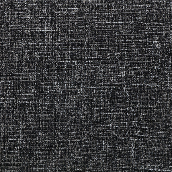 Meridian Furniture Blair Upholstered Twin Bed Rounded Headboard Soft Fabric Frame for Modern Bedroom Decor Black Polyester Fabric B1234Black-T