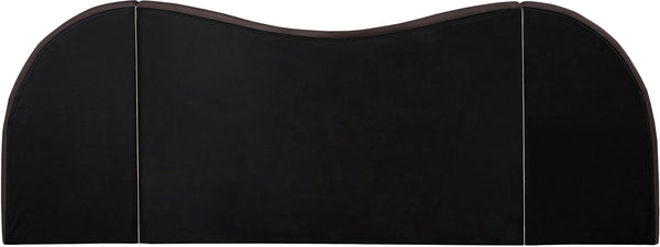 Everest Brown Linen Textured Fabric Queen Bed B1247Brown-Q Meridian Furniture