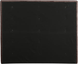 Meridian Furniture Adam Brown Channel Tufted Linen Upholstered Full Bed with Modular Headboard Panel B1255Brown-F