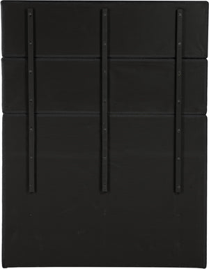Meridian Furniture Adam Channel Tufted Boucle Queen Bed with Tall Headboard for Bold Bedrooms B1256Black-Q90