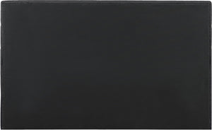 Meridian Furniture Adam Channel Tufted King Bed Sculptural Chenille Headboard Low Profile Platform Frame B1257Black-K