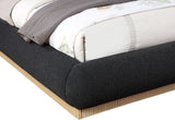 Rigby Black Boucle Fabric King Bed B1275Black-K Meridian Furniture