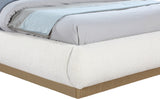 Rigby Cream Boucle Fabric King Bed B1275Cream-K Meridian Furniture