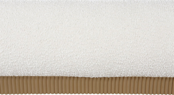Rigby Cream Boucle Fabric King Bed B1275Cream-K Meridian Furniture