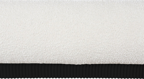 Rigby Cream Boucle Fabric King Bed B1276Cream-K Meridian Furniture