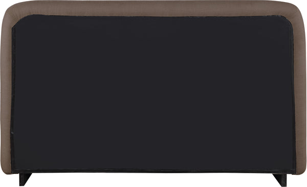 Rigby Brown Linen Textured Fabric King Bed B1277Brown-K Meridian Furniture