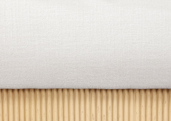 Rigby Cream Linen Textured Fabric King Bed B1277Cream-K Meridian Furniture