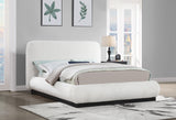 Rigby Cream Linen Textured Fabric King Bed B1278Cream-K Meridian Furniture