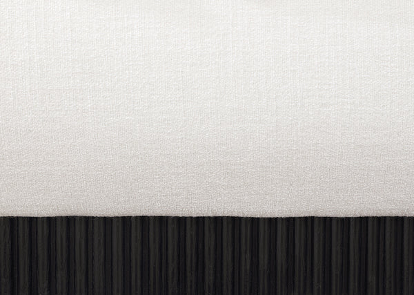 Rigby Cream Linen Textured Fabric King Bed B1278Cream-K Meridian Furniture