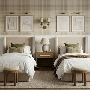 Meridian Furniture Kendall Winged Upholstered Twin Bed with Slatted Platform Base for Modern Bedrooms Cream Velvet B1283Cream-T
