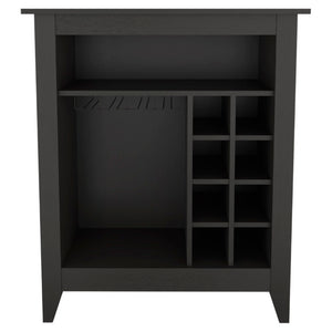 English Elm Future Wine Cabinet with Six Bottle Rack Open Shelf Drawer for Dining Room B128P322493