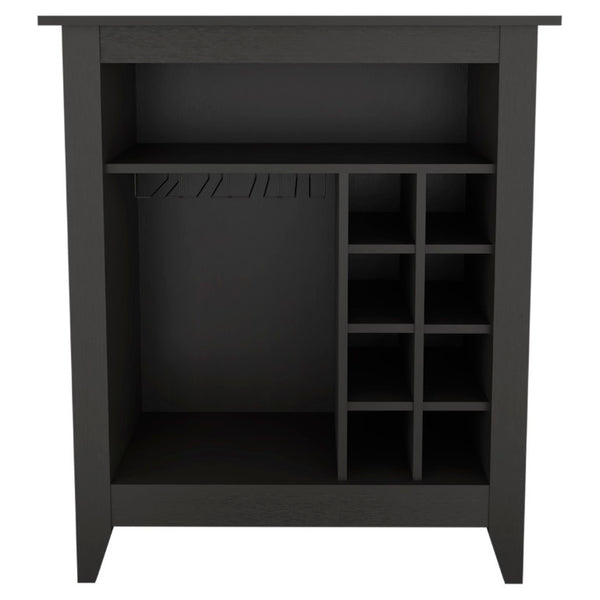 English Elm Future Wine Cabinet with Six Bottle Rack Open Shelf Drawer for Dining Room B128P322493