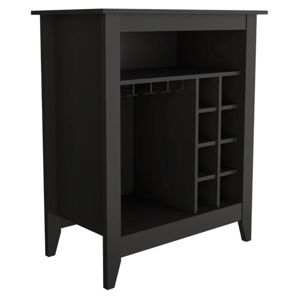 English Elm Future Wine Cabinet with Six Bottle Rack Open Shelf Drawer for Dining Room B128P322493