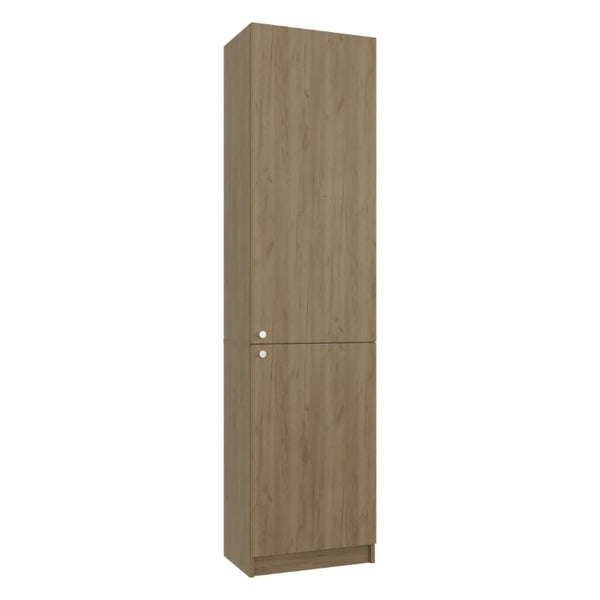 English Elm Kudai Slim Oak Storage Cabinet Five Shelves Scandinavian Minimalist Hallway Organizer B128P485420