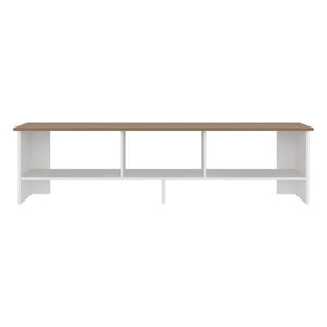 English Elm Blacksburg Two Tone Media Console with Open Shelves for 60 Inch TVs Modern Living B128P535611
