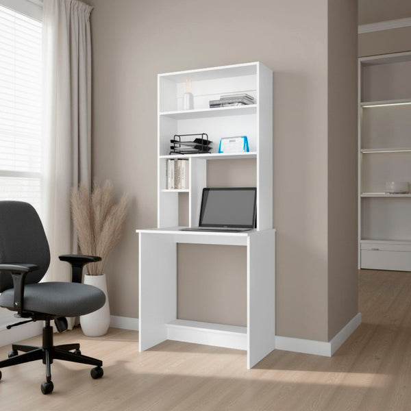 English Elm Fm Furniture Anderson Hutch Writing Desk Engineered Wood White Small Home Office B128P535615