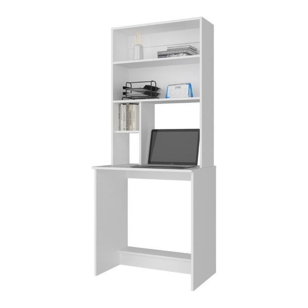 English Elm Fm Furniture Anderson Hutch Writing Desk Engineered Wood White Small Home Office B128P535615