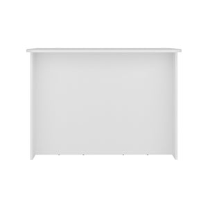 English Elm Central Two-Tone Kitchen Island with Melamine Surface and Three Storage Compartments White B128P535617