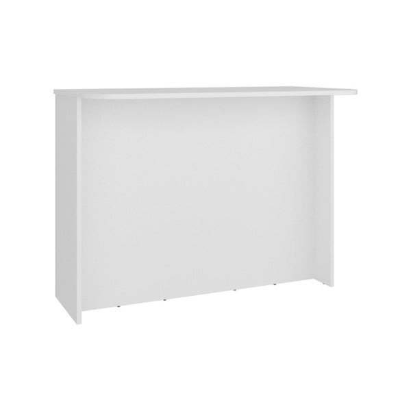 English Elm Central Two-Tone Kitchen Island with Melamine Surface and Three Storage Compartments White B128P535617
