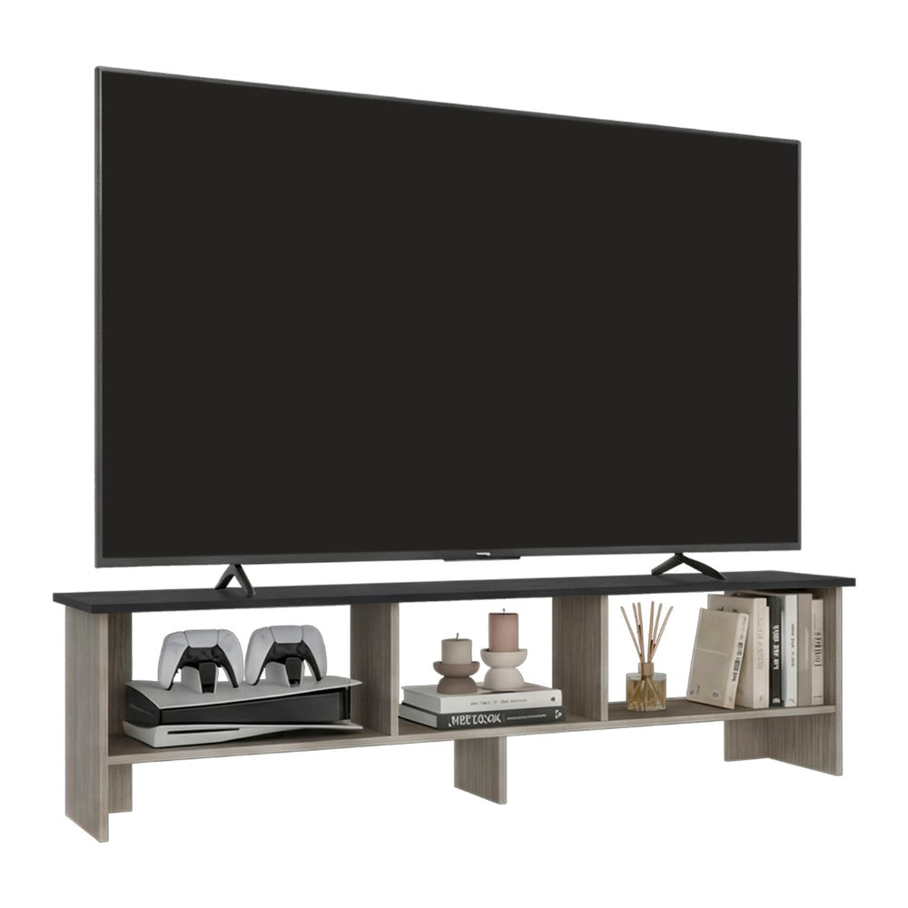 English Elm Blacksburg Tall Media Tower with Open Shelves Fits 60 Inch TV in Living Room B128P536561