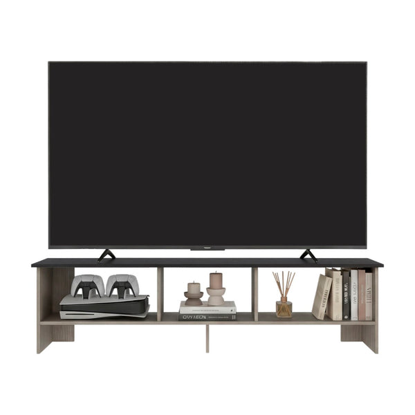 English Elm Blacksburg Tall Media Tower with Open Shelves Fits 60 Inch TV in Living Room B128P536561