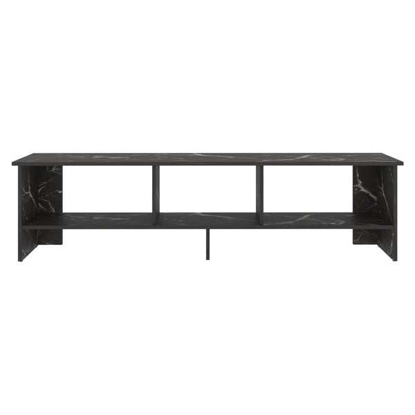 English Elm Blacksburg Slim Tower Media Console with Open Shelves for Modern Living Room Storage B128P536563