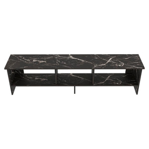 English Elm Blacksburg Slim Tower Media Console with Open Shelves for Modern Living Room Storage B128P536563