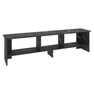 English Elm Blacksburg Slim Tower Media Console with Open Shelves for Modern Living Room Storage B128P536563