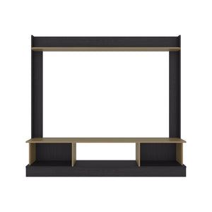 English Elm Berea Tall Media Console Tower Wenge Oak Two Tone Finish Modern Living Room Storage B128P536565