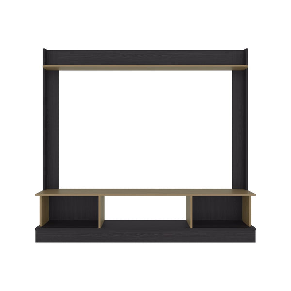 English Elm Berea Tall Media Console Tower Wenge Oak Two Tone Finish Modern Living Room Storage B128P536565