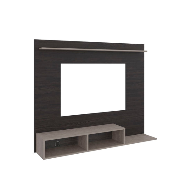 English Elm Bethune 65 Inch Media Console Open Shelf Entertainment Stand for Modern Living Rooms Wenge and Positano B128P536566