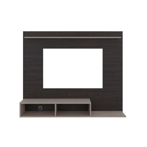 English Elm Bethune 65 Inch Media Console Open Shelf Entertainment Stand for Modern Living Rooms Wenge and Positano B128P536566