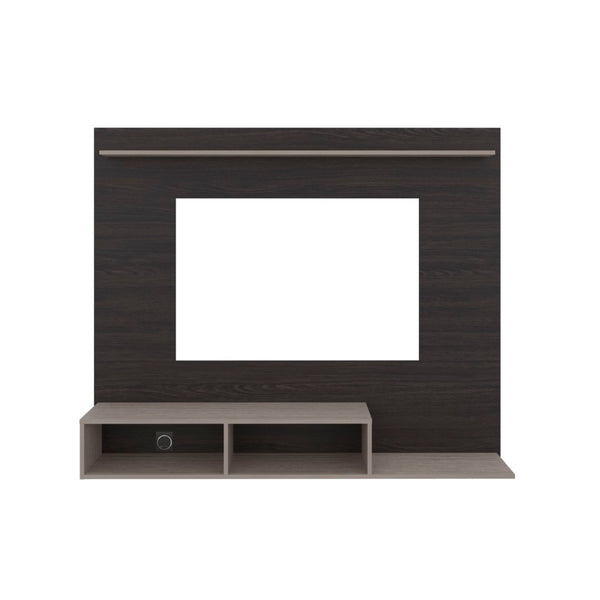 English Elm Bethune 65 Inch Media Console Open Shelf Entertainment Stand for Modern Living Rooms Wenge and Positano B128P536566