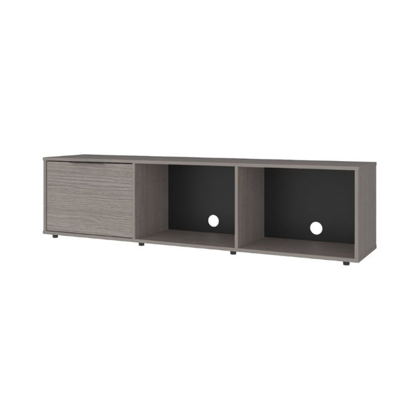 English Elm Bishopville Low Profile Media Console with Two Tone Finish for Modern Living Rooms B128P536568
