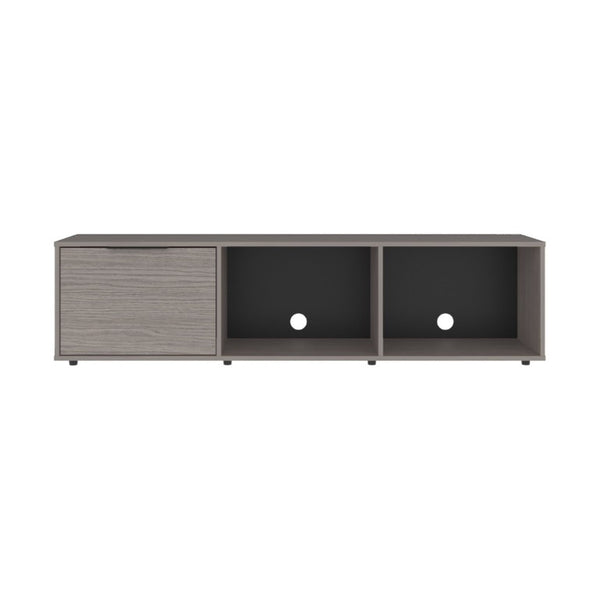 English Elm Bishopville Low Profile Media Console with Two Tone Finish for Modern Living Rooms B128P536568