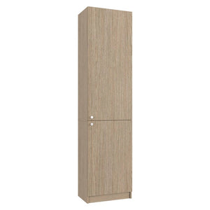 English Elm Kudai Tall Narrow Five Shelf Storage Cabinet Slim Modern Design for Any Room B128P576361