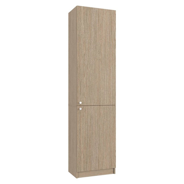 English Elm Kudai Tall Narrow Five Shelf Storage Cabinet Slim Modern Design for Any Room B128P576361