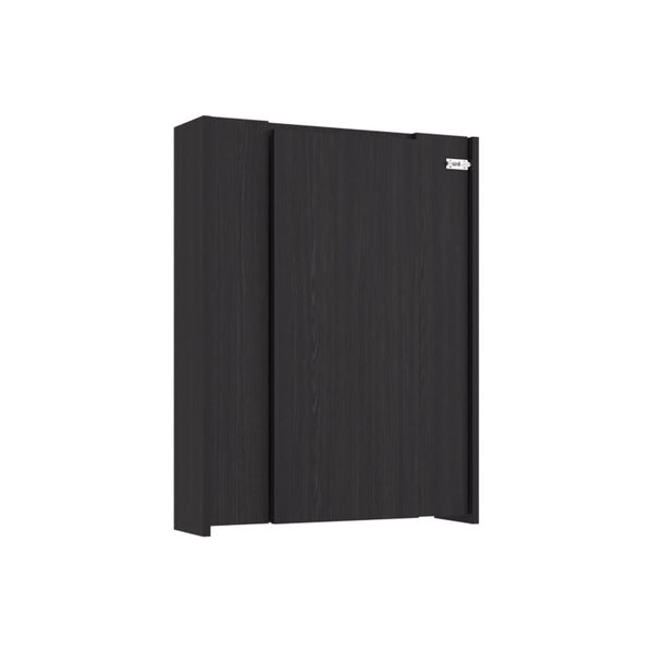 English Elm Siena Wall Mounted Bar Cabinet with Fold Down Serving Table in Wenge Finish B128P576367