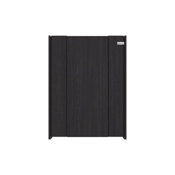 English Elm Siena Wall Mounted Bar Cabinet with Fold Down Serving Table in Wenge Finish B128P576367