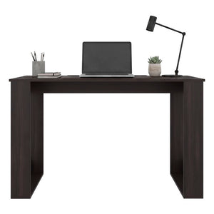 English Elm Weston Modern Writing Desk with Open Storage Shelves for a Stylish Home Office B128P576370
