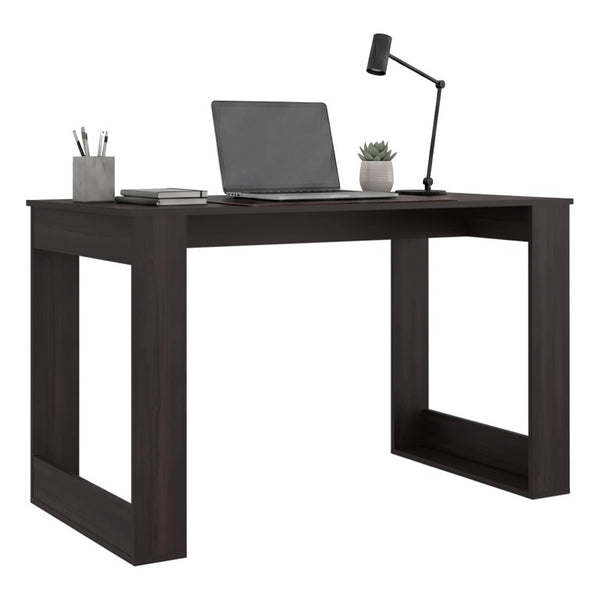 English Elm Weston Modern Writing Desk with Open Storage Shelves for a Stylish Home Office B128P576370