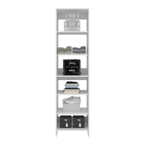 English Elm Sedona Tall Open Shelf Freestanding Closet System for Modern Minimalist Bedrooms B128P611025