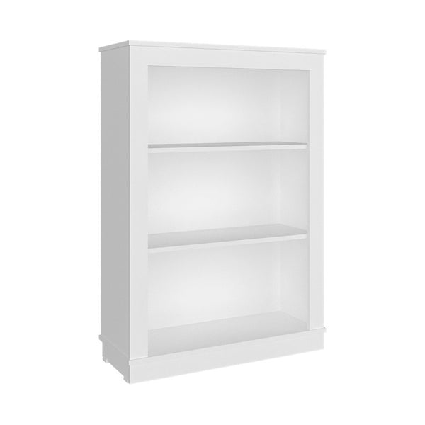 English Elm Everett Compact Open Shelf Bookcase Crisp Vertical Storage for Modern Living Spaces White B128P611045