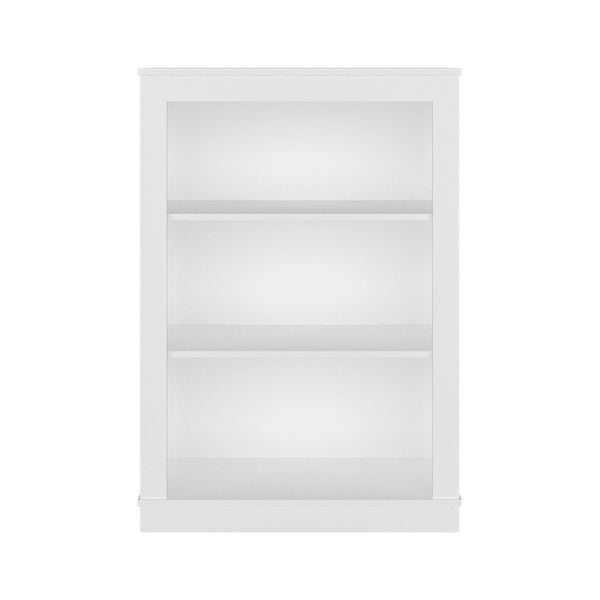 English Elm Everett Compact Open Shelf Bookcase Crisp Vertical Storage for Modern Living Spaces White B128P611045