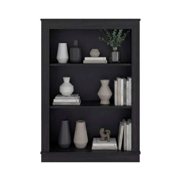 English Elm Everett Compact Open Shelf Bookcase Crisp Vertical Storage for Modern Living Spaces Wenge B128P611046