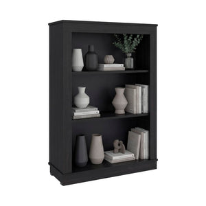 English Elm Everett Compact Open Shelf Bookcase Crisp Vertical Storage for Modern Living Spaces Wenge B128P611046