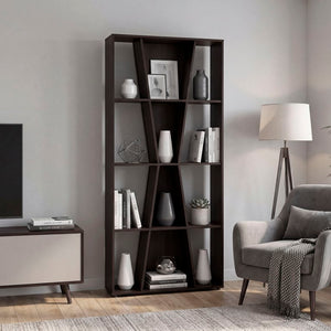 English Elm Camden Four Tier Open Frame Tall Bookshelf for Living Room or Home Office Display B128P611047