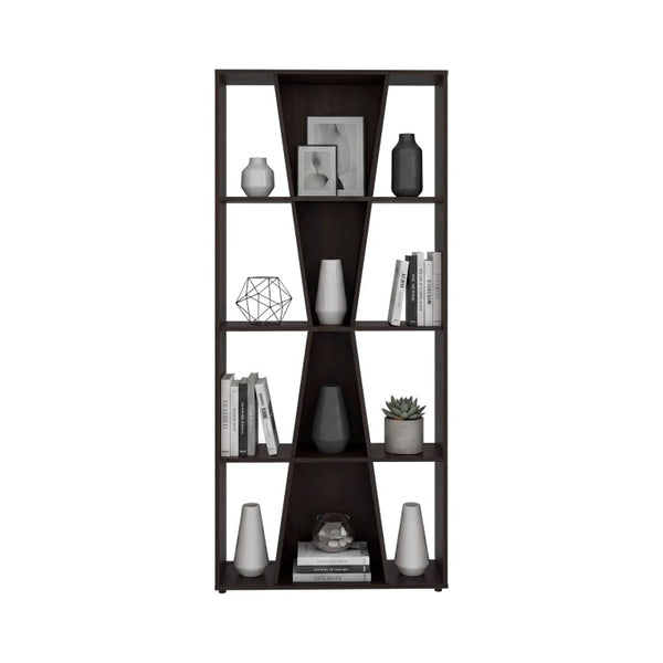 English Elm Camden Four Tier Open Frame Tall Bookshelf for Living Room or Home Office Display B128P611047